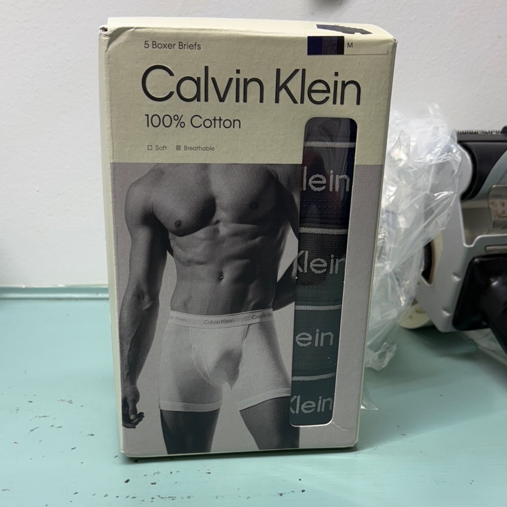 Calvin Klein Boxer Briefs Medium 32/34 - Black gray & blue
